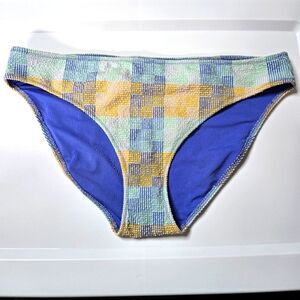 Aerie Plaid Bikini Bottom Large